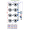 Alien Hydroponics V-SYSTEM 8 Pot 4 Row Kit