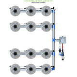 Alien Hydroponics V-SYSTEM 12 Pot 4 Row Kit