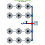 Alien Hydroponics V-SYSTEM 12 Pot 4 Row Kit