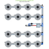 Alien Hydroponics V-SYSTEM 16 Pot 4 Row Kit
