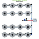 Alien Hydroponics V-SYSTEM 16 Pot 4 Row Kit