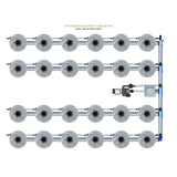 Alien Hydroponics V-SYSTEM 24 Pot 4 Row Kit