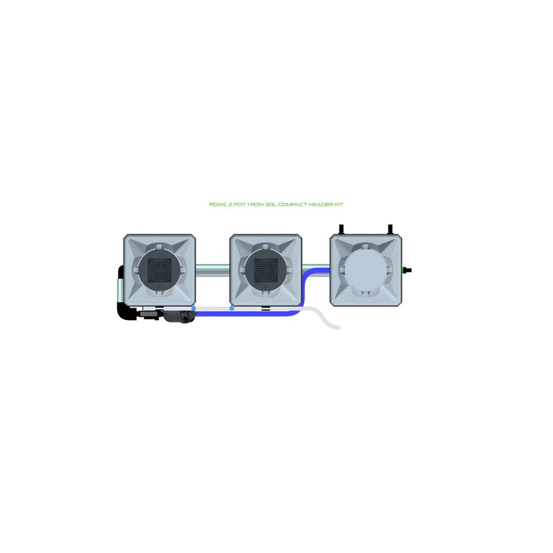 Alien Hydroponics RDWC 2 Pot 1 Row Kit