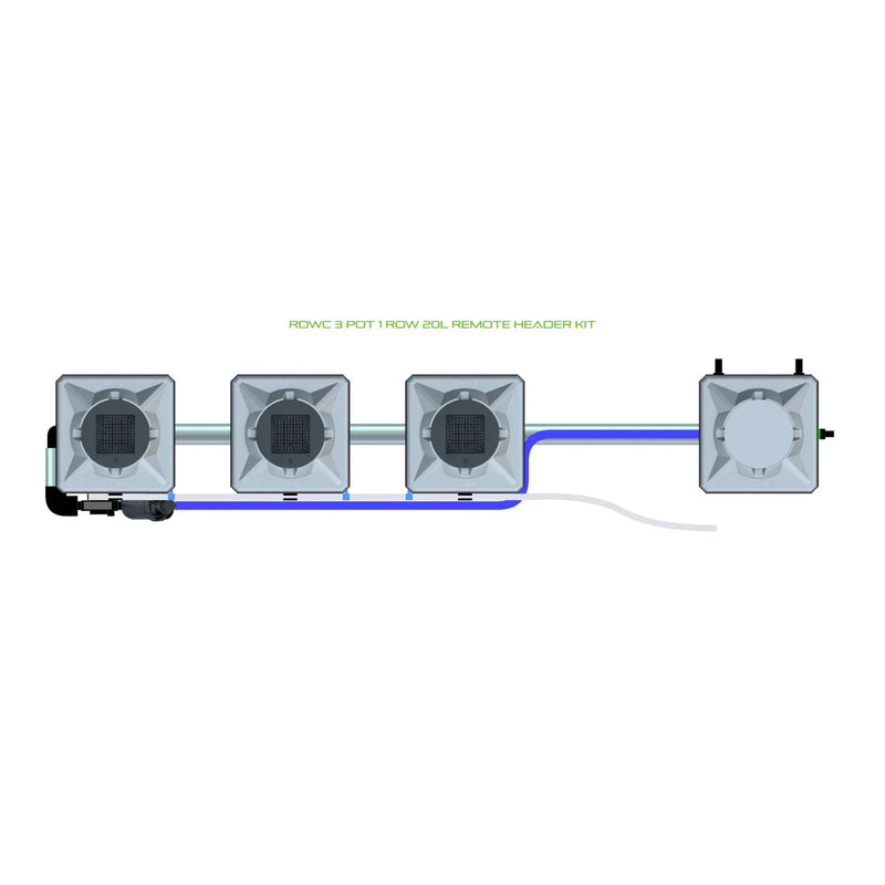 Alien Hydroponics RDWC 3 Pot 1 Row Kit