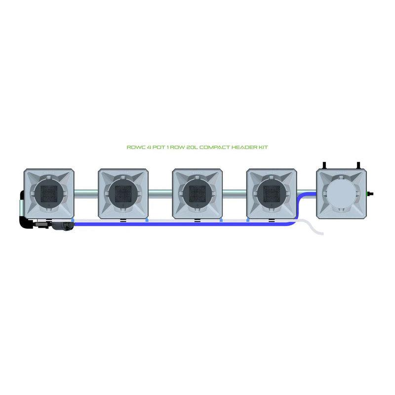 Alien Hydroponics RDWC 4 Pot 1 Row Kit