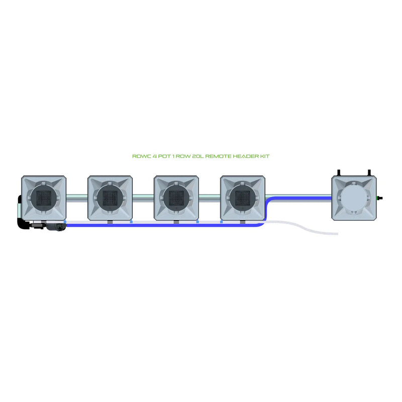 Alien Hydroponics RDWC 4 Pot 1 Row Kit
