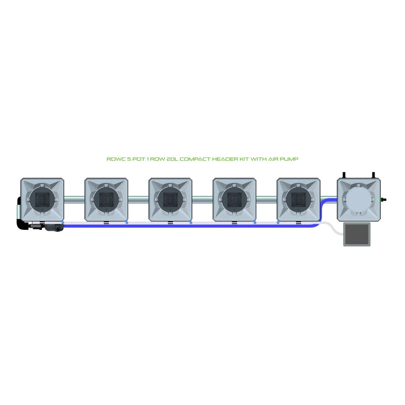 Alien Hydroponics RDWC 5 Pot 1 Row Kit