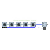 Alien Hydroponics RDWC 5 Pot 1 Row Kit