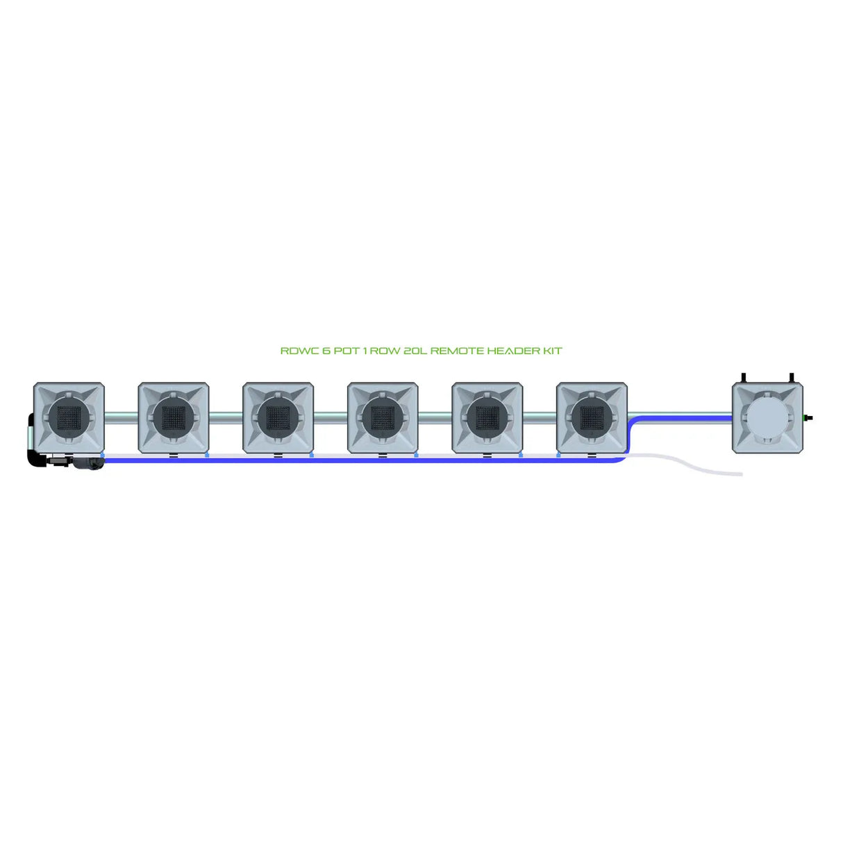 Alien Hydroponics RDWC 6 Pot 1 Row Kit