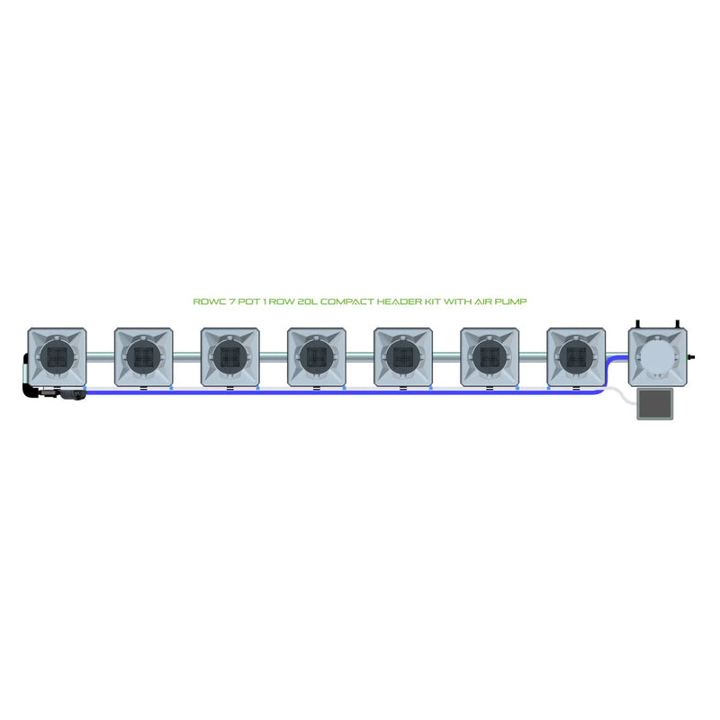 Alien Hydroponics RDWC 7 Pot 1 Row Kit
