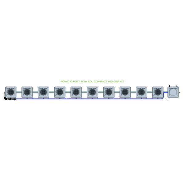 Alien Hydroponics RDWC 10 Pot 1 Row Kit