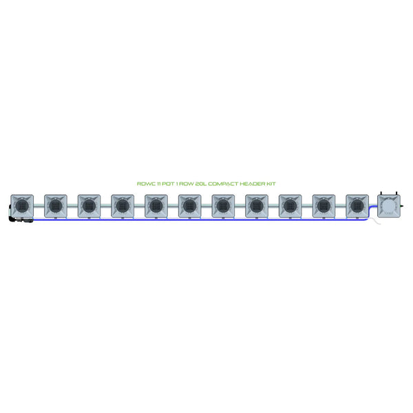 Alien Hydroponics RDWC 11 Pot 1 Row Kit