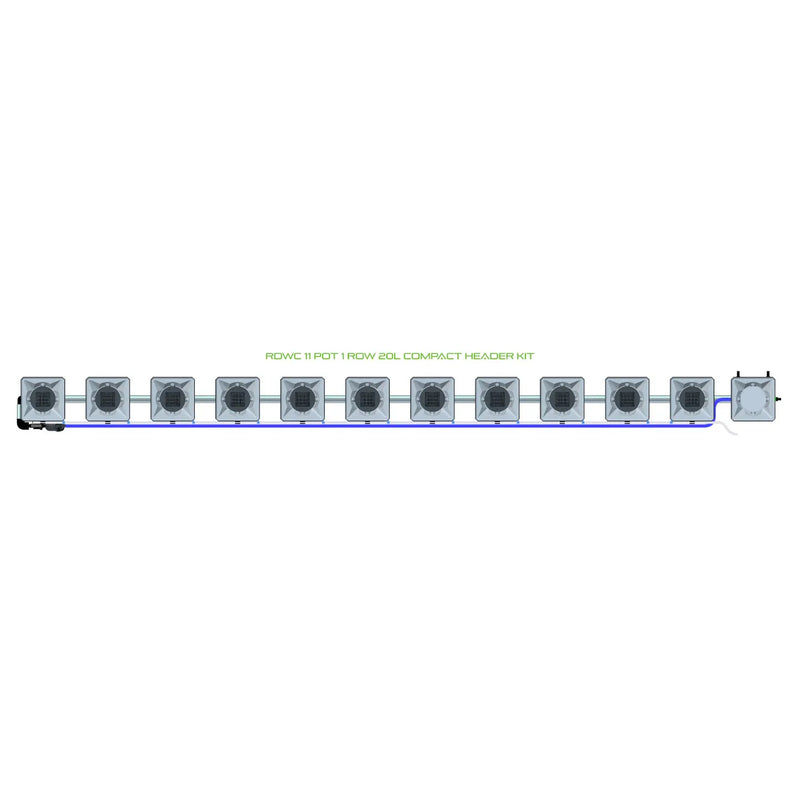 Alien Hydroponics RDWC 11 Pot 1 Row Kit