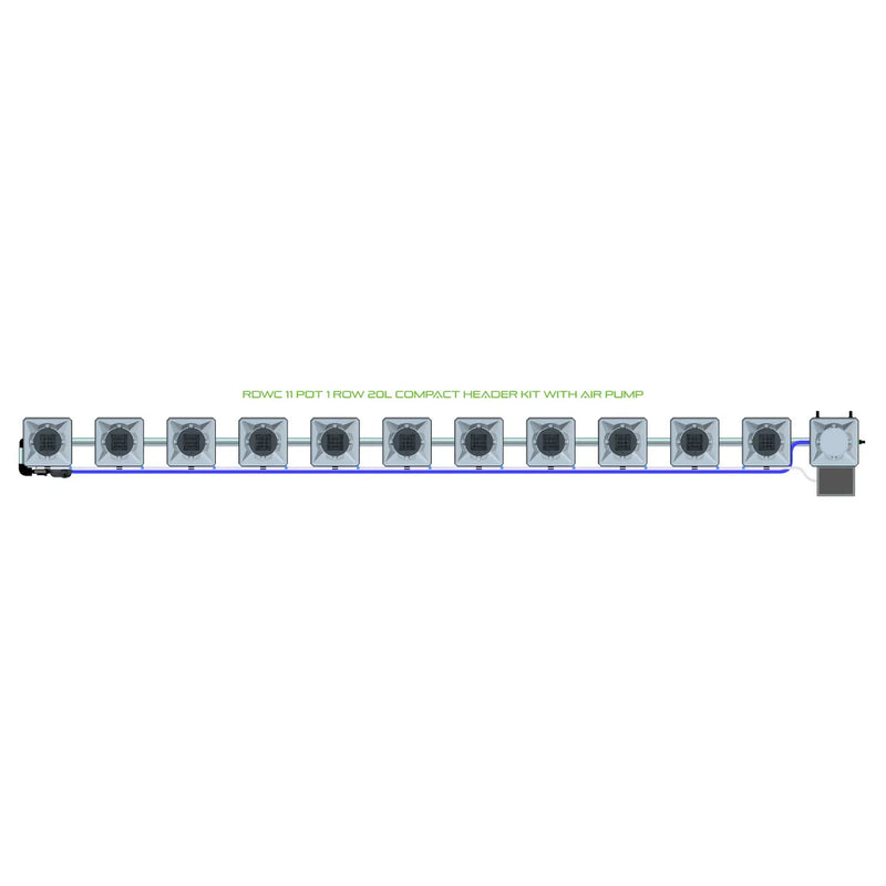 Alien Hydroponics RDWC 11 Pot 1 Row Kit