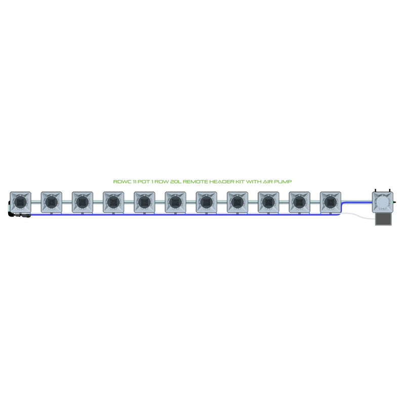 Alien Hydroponics RDWC 11 Pot 1 Row Kit
