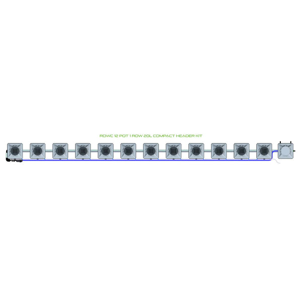 Alien Hydroponics RDWC 12 Pot 1 Row Kit