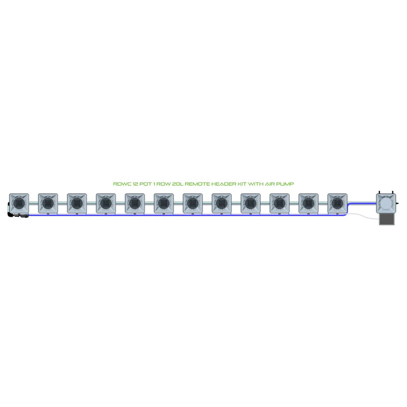 Alien Hydroponics RDWC 12 Pot 1 Row Kit