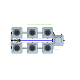 Alien Hydroponics RDWC 6 Pot 2 Row Kit