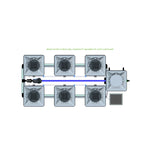 Alien Hydroponics RDWC 6 Pot 2 Row Kit