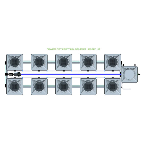 Alien Hydroponics RDWC 10 Pot 2 Row Kit