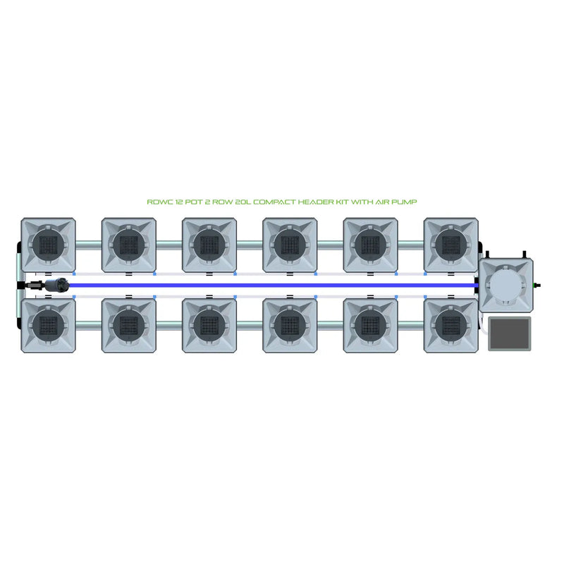 Alien Hydroponics RDWC 12 Pot 2 Row Kit