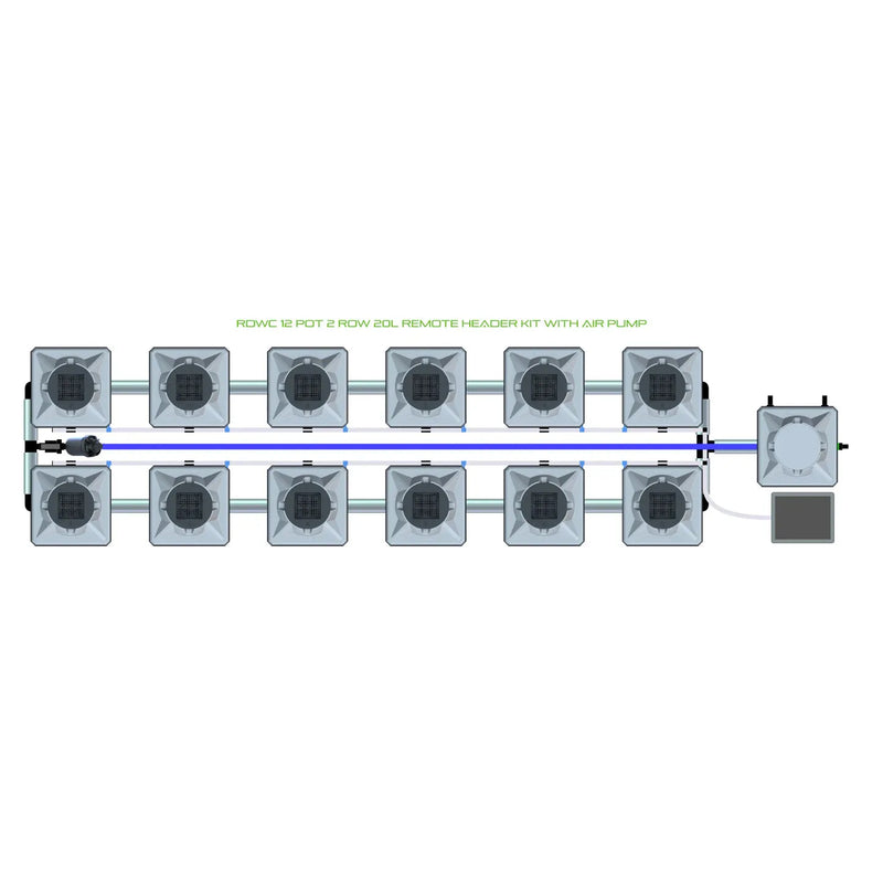Alien Hydroponics RDWC 12 Pot 2 Row Kit