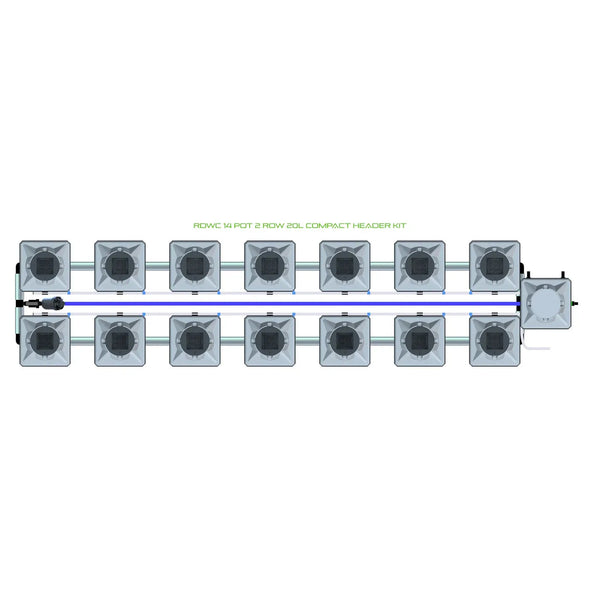 Alien Hydroponics RDWC 14 Pot 2 Row Kit