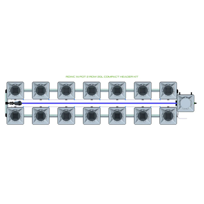 Alien Hydroponics RDWC 14 Pot 2 Row Kit