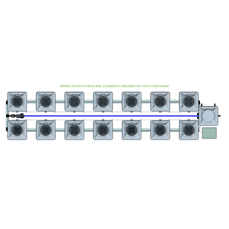 Alien Hydroponics RDWC 14 Pot 2 Row Kit