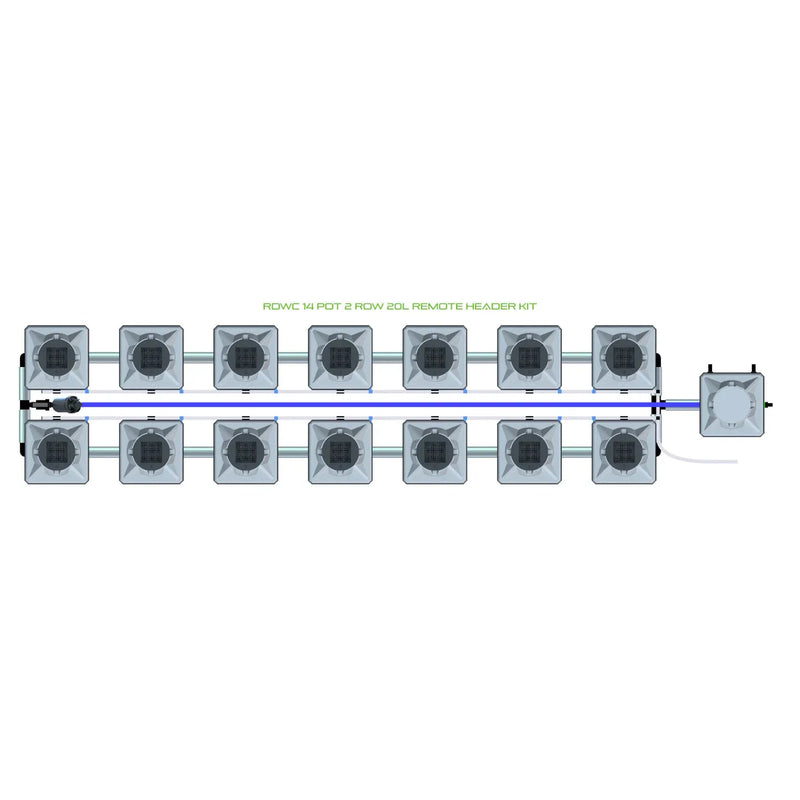 Alien Hydroponics RDWC 14 Pot 2 Row Kit