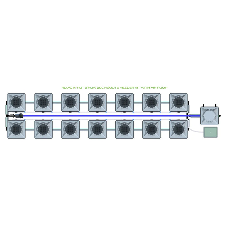 Alien Hydroponics RDWC 14 Pot 2 Row Kit