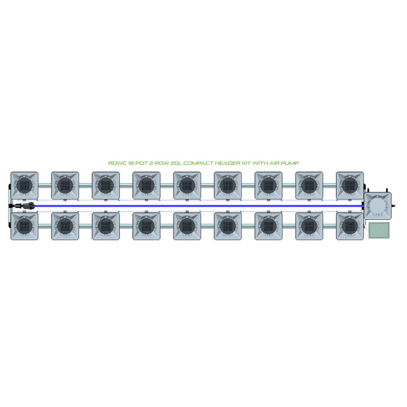 Alien Hydroponics RDWC 18 Pot 2 Row Kit