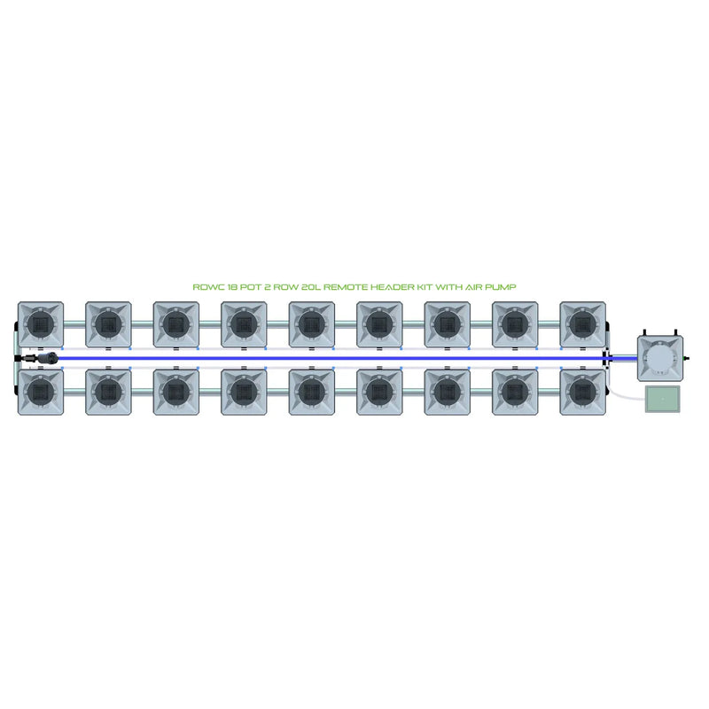 Alien Hydroponics RDWC 18 Pot 2 Row Kit