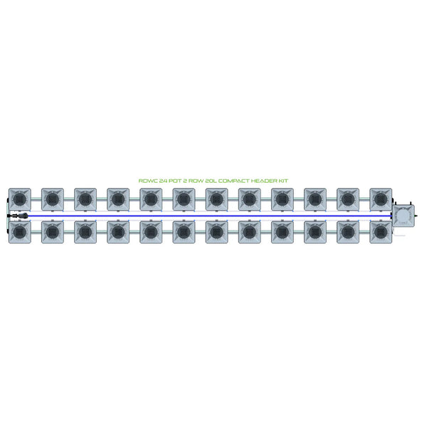 Alien Hydroponics RDWC 24 Pot 2 Row Kit