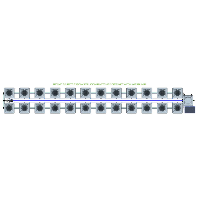 Alien Hydroponics RDWC 24 Pot 2 Row Kit