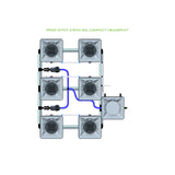 Alien Hydroponics RDWC 6 Pot 3 Row Kit