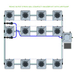 Alien Hydroponics RDWC 12 Pot 3 Row Kit