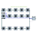 Alien Hydroponics RDWC 15 Pot 3 Row Kit