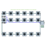 Alien Hydroponics RDWC 18 Pot 3 Row Kit