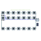 Alien Hydroponics RDWC 21 Pot 3 Row Kit