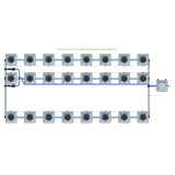 Alien Hydroponics RDWC 24 Pot 3 Row Kit