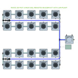 Alien Hydroponics RDWC 20 Pot 4 Row Kit