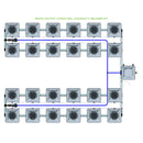 Alien Hydroponics RDWC 24 Pot 4 Row Kit