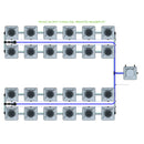 Alien Hydroponics RDWC 24 Pot 4 Row Kit
