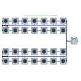 Alien Hydroponics RDWC 28 Pot 4 Row Kit
