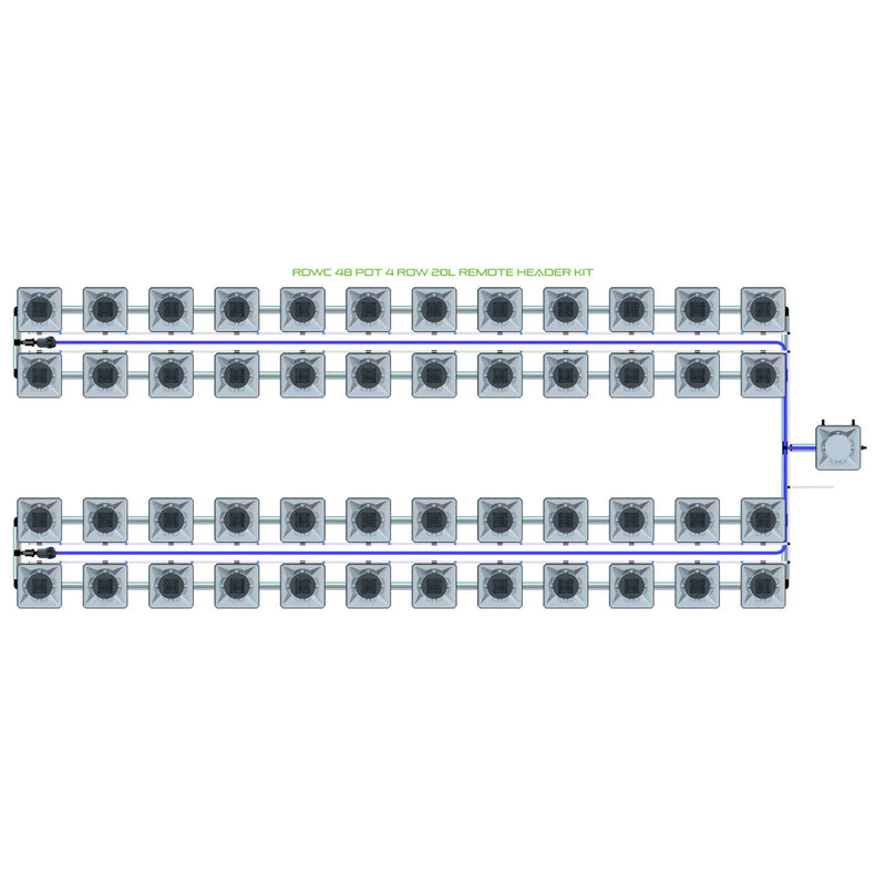 Alien Hydroponics RDWC 48 Pot 4 Row Kit