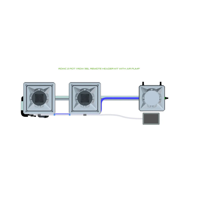 Alien Hydroponics RDWC 2 Pot 1 Row Kit