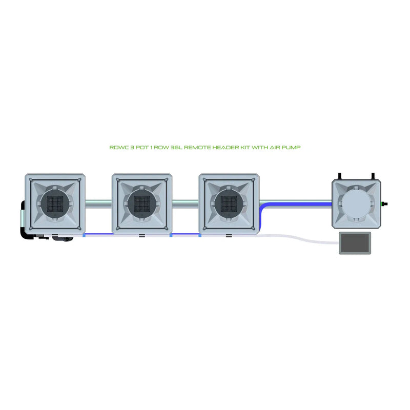 Alien Hydroponics RDWC 3 Pot 1 Row Kit