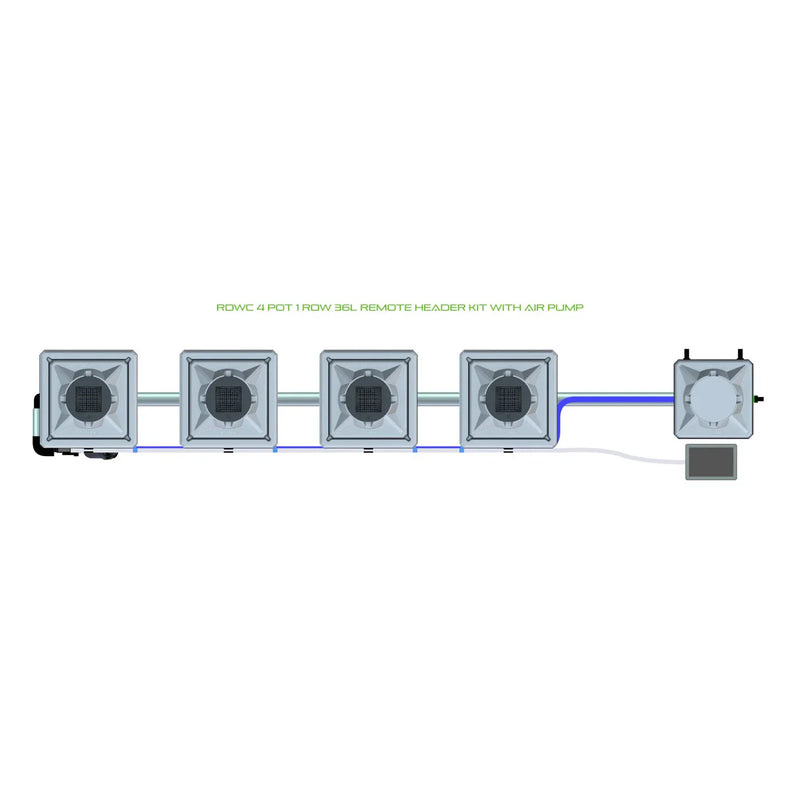 Alien Hydroponics RDWC 4 Pot 1 Row Kit
