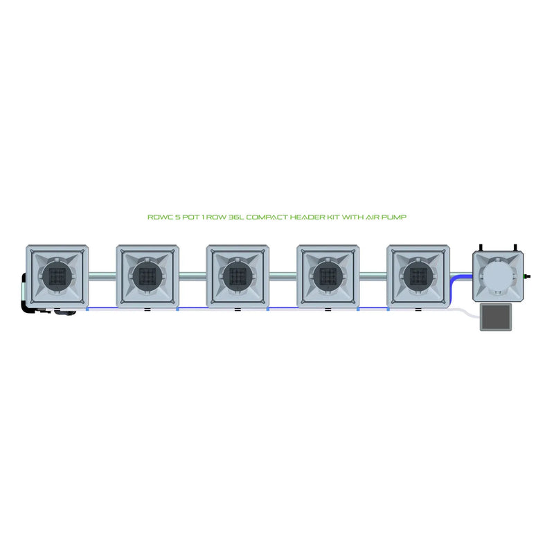 Alien Hydroponics RDWC 5 Pot 1 Row Kit
